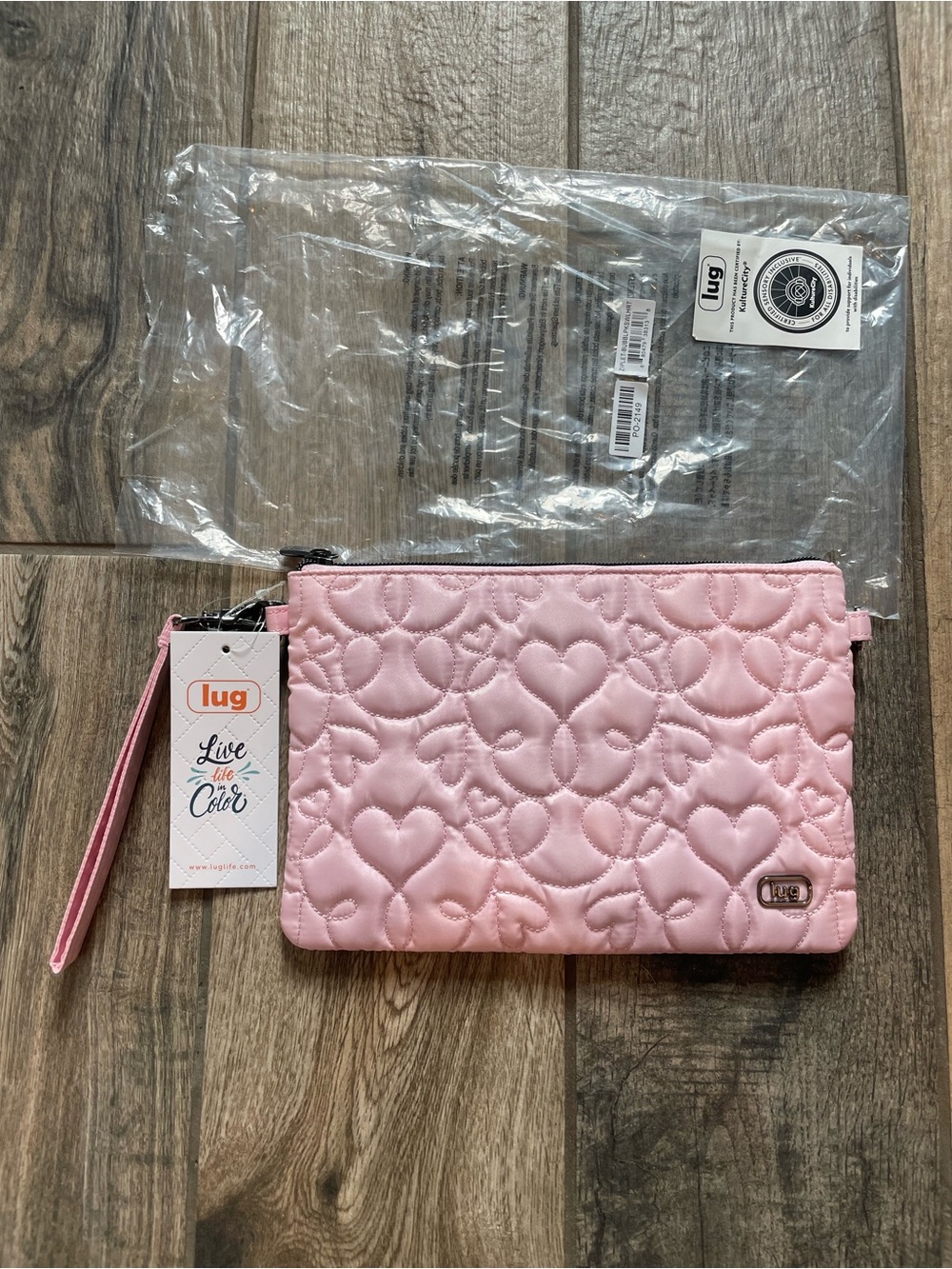 Lug Ziplet Bubble Pink Hearts